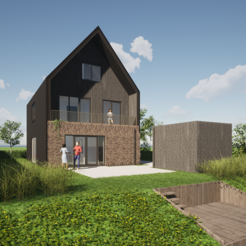 robin hurts architect woonhuis heerhugowaard de draai kavel G68 achter gevel