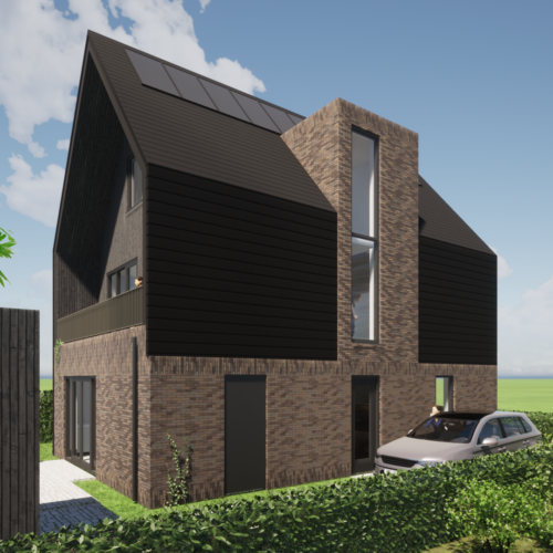 robin hurts architect woonhuis heerhugowaard de draai kavel G68 entree gevel