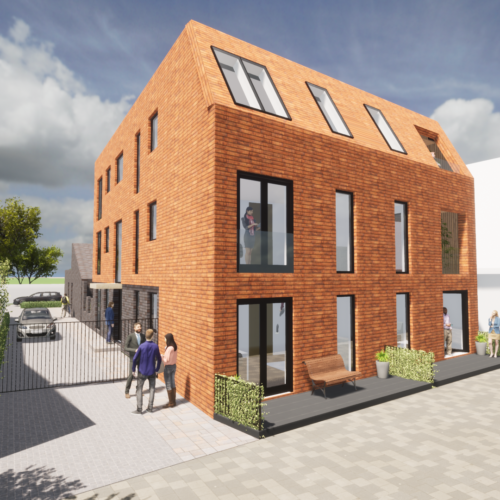 Robin hurts architect-apartementen Castricum Dorpsstraat links voor Robin hurts architect-apartementen Castricum Dorpsstraat links voor