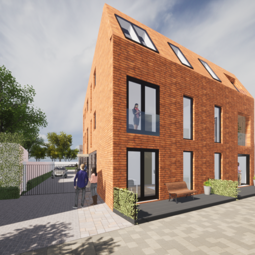 Robin hurts architect-apartementen Castricum Dorpsstraat linksvoor Robin hurts architect-apartementen Castricum Dorpsstraat linksvoor